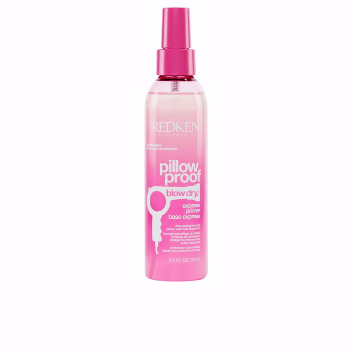 Redken PILLOW PROOF blow dry express primer, spray protecteur thermique et accélérateur de séchage pour cheveux abîmés, 170 ml Redken PILLOW PROOF blow dry express primer, spray protecteur thermique et accélérateur de séchage pour cheveux abîmés, 170 ml