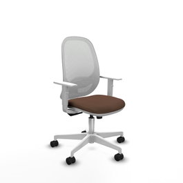 PIQUERAS Y CRESPO Chaise de bureau Cilanco Synchro Brun foncé et Blanc Varient B4B026N