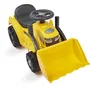 Ecoiffier Tracteur-Pelleteuse Porteur, Jouet d'extérieur Jaune pour Enfant de 12 à 36 Mois, Pelle Basculante, Roues Crantées, Siège Rangement