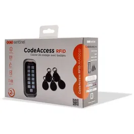 SCS Sentinel Clavier de Codage avec Badges RFID CodeAccess - 12V, Etanche IP68, Rétroéclairé, Contrôle d'Accès pour Portail avec 5 Badges et Capacité 2000 Utilisateurs