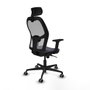 Piqueras y Crespo Chaise de Bureau 2D036G2 Gris foncé avec Appui-tête