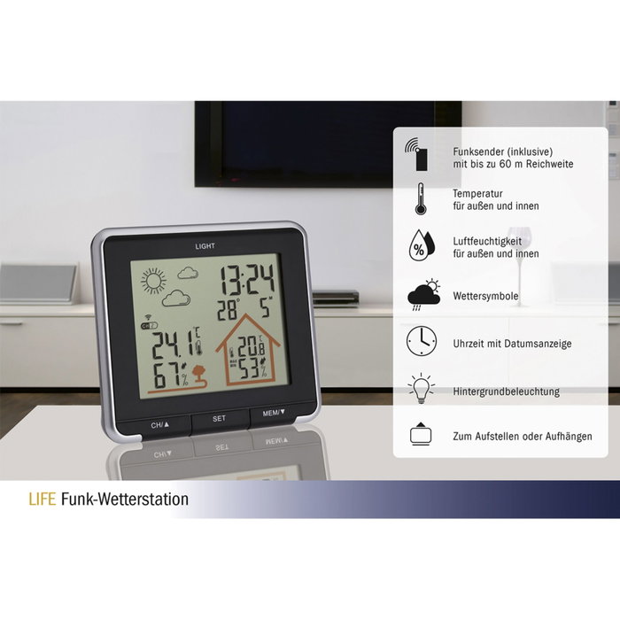 TFA LIFE 35.1153.01 Station Météo Radio