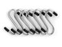 Kinvara Set de 7 crochets métalliques mini argent 10 x 18 x 2 cm (Set de 24)