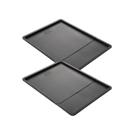Zenker Ensemble de 2 Plaques à pâtisserie extensibles Black Metallic (37 à 52 x 33 cm)