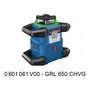 Bosch Professional GRL 650 CHVG / 0601061V00 - Laser rotatif à technologie verte, robuste, étanche, avec application et coffret