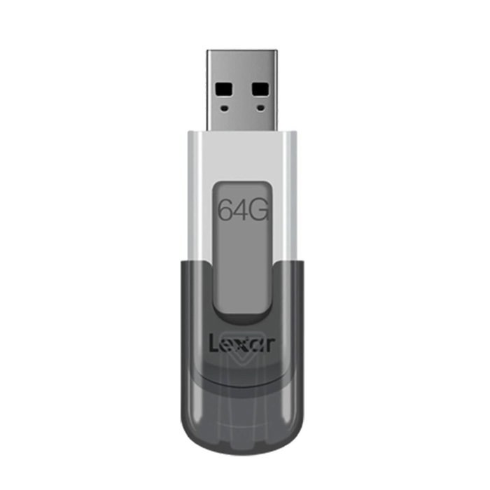 Clé USB Lexar JumpDrive V100 Blanc Gris 64 GB Clé USB Lexar JumpDrive V100 Blanc Gris 64 GB