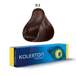 Wella Professionals Koleston Perfect - Teinture permanente pour cheveux - 5/3 Light Brown Gold - 60 ml - Colorant capillaire
