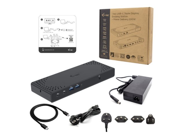 I - Tec Station d'accueil 14 en 1 USB 3.0 USB-C Thunderbolt 3x 4K PD 100W