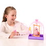 Moose - Little Live Pets Pájaro Parlanchín Rosa 26692 - Oiseau Interactif Parlant Réaliste avec Cage - Plus de 20 Réactions et Sons - Version Espagnole