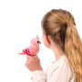 Moose - Little Live Pets Pájaro Parlanchín Rosa 26692 - Oiseau Interactif Parlant Réaliste avec Cage - Plus de 20 Réactions et Sons - Version Espagnole