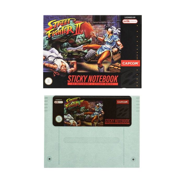 Grupo Erik Carnet Premium Street Fighter avec notes adhésives et couverture A5