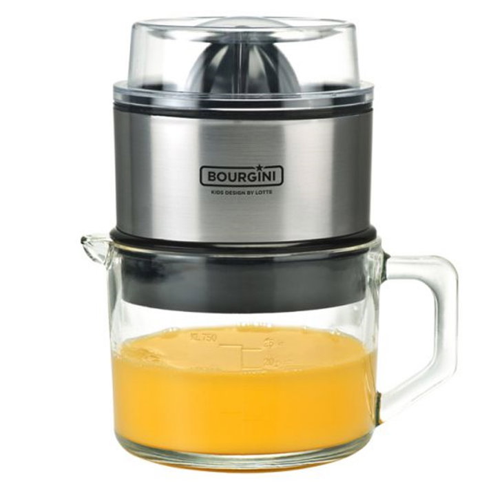 Bourgini Lotte Classic Deluxe 0.75 L - Presse-agrumes, carafe en verre, 60 W, inox, anti-goutte Bourgini Lotte Classic Deluxe 0.75 L - Presse-agrumes, carafe en verre, 60 W, inox, anti-goutte