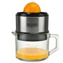 Bourgini Lotte Classic Deluxe 0.75 L - Presse-agrumes, carafe en verre, 60 W, inox, anti-goutte