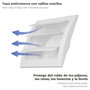 WOLFPACK LINEA PROFESIONAL Rejilla de ventilación en plastique avec lames mobiles 15x15 cm