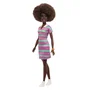Barbie Fashionista JJN60 - Poupée mannequin mode avec tenue à rayures, Fashionistas Mattel - Jouet enfant 3 ans et plus