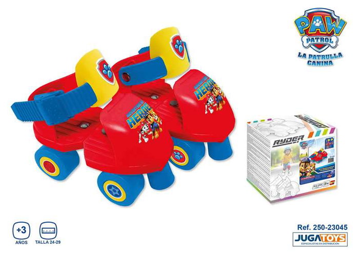 JugaToys Patines ajustables 4 roues Paw Patrol (Taille 24-29) JugaToys Patines ajustables 4 roues Paw Patrol (Taille 24-29)