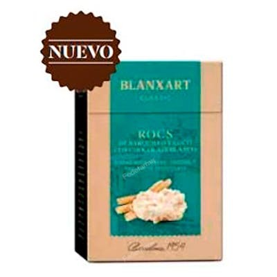 BLANXART ROCS Gaufrettes et noix de coco au chocolat blanc 100g BLANXART ROCS Gaufrettes et noix de coco au chocolat blanc 100g
