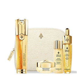 Guerlain - Abeille Royale Serum Doble R 50 ml + Lotion Rafraîchissante 40 ml + Crème de Jour 15 ml + Huile 15 ml + Pochette