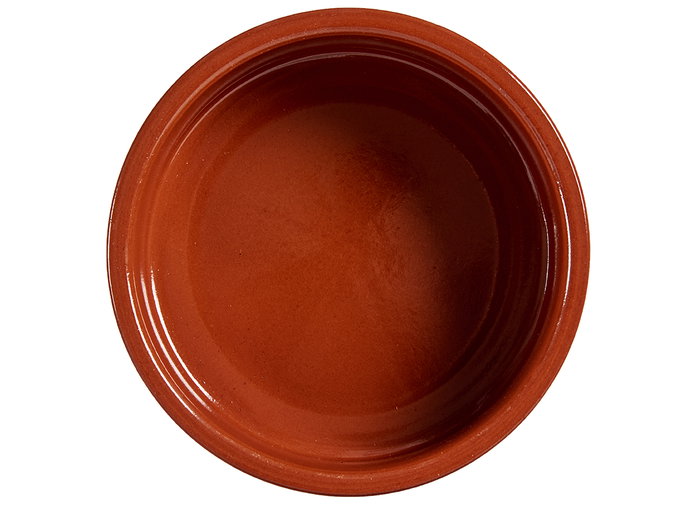La Dehesa Cazuela Abombada en Barro Refractaire Diamètre 18 cm, Couleur Miel (Set de 12)