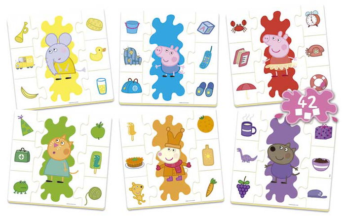 Peppa Pig - Aprendo Los Colores 16225 Educa - Jeu éducatif pour apprendre les couleurs et les formes - Version espagnole - À partir de 4 ans