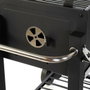 DKD Home Decor Barbecue à Charbon avec Couvercle et Roulettes Noir