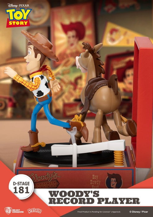 Beast Kingdom Toys Figurine Toy Story Record Player Series Woody's Record Player en PVC 13 cm