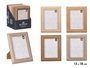 Giftdecor Porte-photos Corde 13x18 cm Mixte Beige Crème Marron Vert (Set de 24)