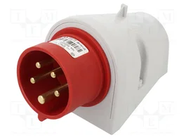 SEZ DK Connecteur d'alimentation AC triphasé 16A 400VAC Rouge