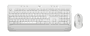 Logitech 920-011022 Clavier sans fil MK650 Signature Business avec pavé numérique et souris confort - Français AZERTY - Blanc