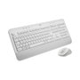 Logitech 920-011022 Clavier sans fil MK650 Signature Business avec pavé numérique et souris confort - Français AZERTY - Blanc