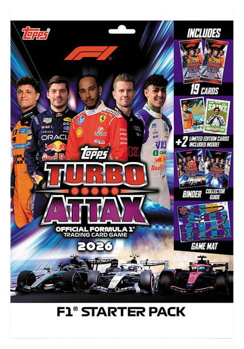 Topps/Merlin Formule 1 Turbo Attax 2026 Starter Set de cartes à collectionner Topps/Merlin Formule 1 Turbo Attax 2026 Starter Set de cartes à collectionner