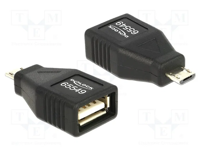 DELOCK Adaptateur OTG USB 2.0 USB A vers Micro USB B DELOCK Adaptateur OTG USB 2.0 USB A vers Micro USB B