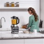 Ninja HB150EU - Blender électrique Foodi avec technologie Auto-iQ, 1000 W, 2 bouteilles de 700 ml et couvercles voyage, acier inoxydable, pour smoothies et soupes