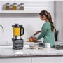 Ninja HB150EU - Blender électrique Foodi avec technologie Auto-iQ, 1000 W, 2 bouteilles de 700 ml et couvercles voyage, acier inoxydable, pour smoothies et soupes