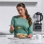 Ninja HB150EU - Blender électrique Foodi avec technologie Auto-iQ, 1000 W, 2 bouteilles de 700 ml et couvercles voyage, acier inoxydable, pour smoothies et soupes