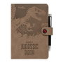 ERIK - Carnet A5 Jurassic Park Premium 92 Pages avec Stylo Projecteur Logo - Couverture Rigide Fermeture Bouton Pressoir