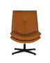 GINER Y COLOMER - Fauteuil de bureau tournant avec dossier capitonné en simili cuir PU couleur camel, dimensions dossier 60x53 cm et assise 63x53 cm