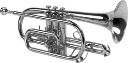 SML Corneta Sib CO50-S SML – Trompette en Si bémol, pavillon 124,5 mm, corps en laiton argenté, pistons Monel, étui inclus