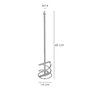 WOLFPACK LINEA PROFESIONAL Mélangeur de colle de remplacement M14 140x600 mm