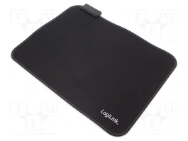 LOGILINK Support de souris noir avec diode LED 350x260mm