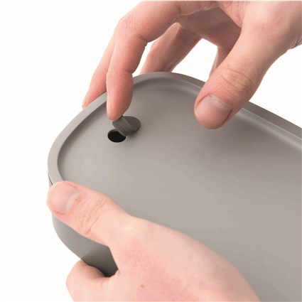 Berghoff - Boîte repas isotherme dual, compartiments doubles pour repas sains, pour pique-nique, bureau ou école, compatible micro-ondes et congélateur