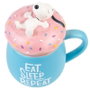 Grupo Erik Mug 3D Snoopy Donut 500 ml avec couvercle décoratif