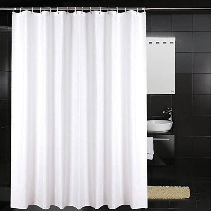 Dovelis Rideau de douche 180x180cm Blanc