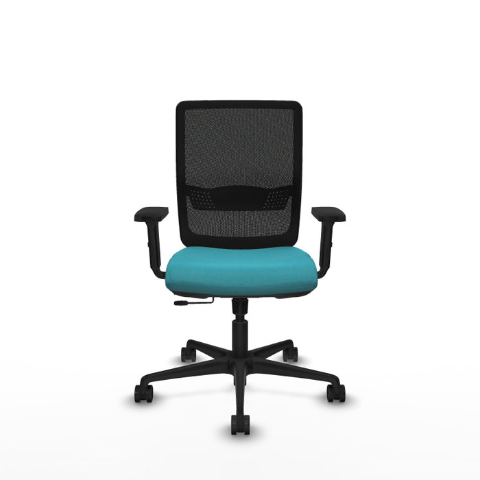PIQUERAS Y CRESPO Chaise Haches Synchrone/Traslack Turquoise Maille Noir PIQUERAS Y CRESPO Chaise Haches Synchrone/Traslack Turquoise Maille Noir