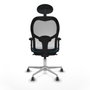Piqueras y Crespo 2D086G1 Chaise de Bureau Blanc Vert pétrole