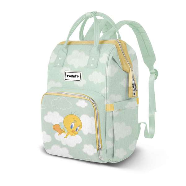 Karactermania Tweety Mochila Mommy Clouds - Sac à dos maternité pour affaires de bébé - 40 x 25 x 20 cm - Vert - Polyester