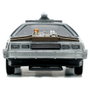 JADA TOYS Replica DeLorean Time Machine Retour vers le Futur III - Modèle réduit 1:32 avec carrosserie métallique, peinture argentée et portes papillon