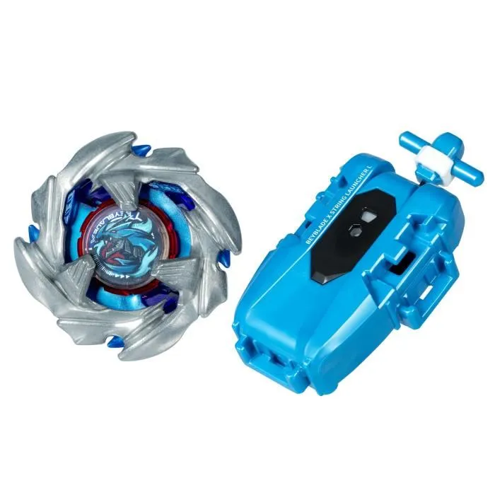 Beyblade Toupie Beyblade X Cobalt Dragoon 2-60C avec Lanceur à Corde Deluxe - Rotation Gauche, Type Attaque - Pour Enfants de 8 Ans et Plus