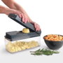 Metaltex Slice cube Corteur et râpe à légumes multifonction 10 lames inox, récipient 1,5 L, 23,5 cm