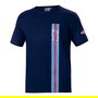 Sparco T-Shirt Big Stripes Martini-R Bleu XXL S01339MRBM5XXL